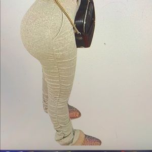 High waisted stacked leggings for sale